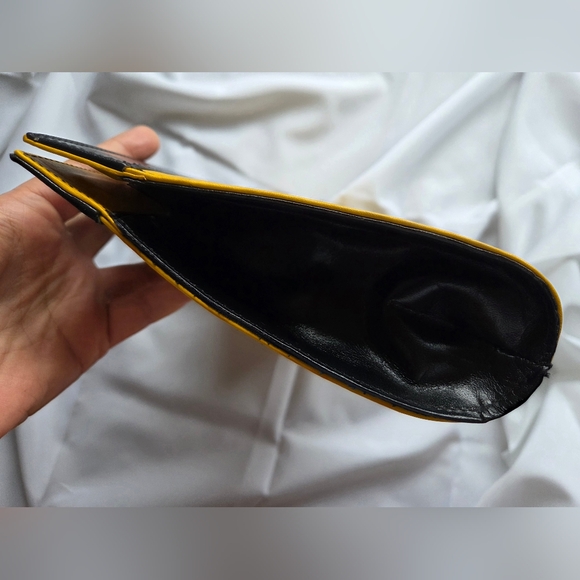 Yellow and Black Clutch Bag - Picture 7 of 11